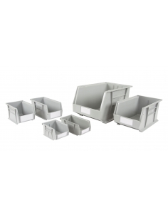 Recycled Light Grey Plastic Bins