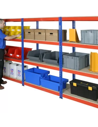 Heavy Duty Rivet Racking 3 shelves (Short Bays)