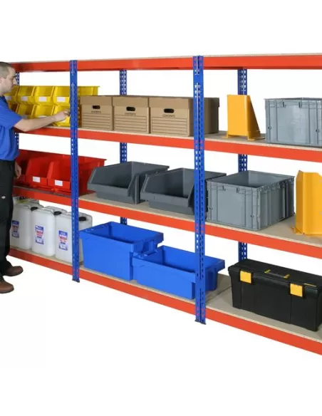 Heavy Duty Rivet Racking 3 shelves (Short Bays)
