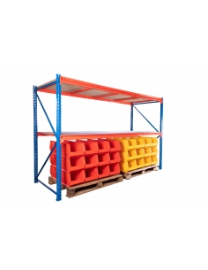 TS Longspan - Starter Bay with Chipboard Shelves 2