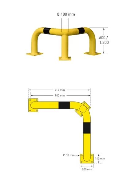 Moravia - BLACK BULL Corner Protection Guards - XL