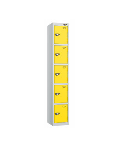 Locit Pure - Five Door Lockers - Flat Top