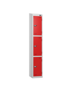Locit Pure - Three Door Lockers - Slopping Top