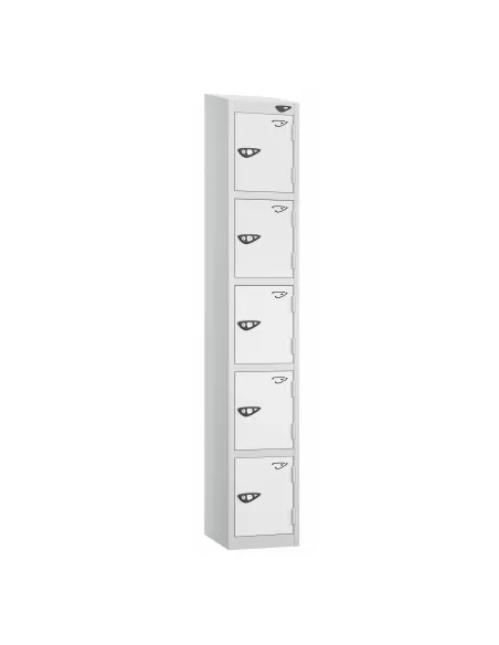 Locit Pure - Five Door Lockers - Slopping Top