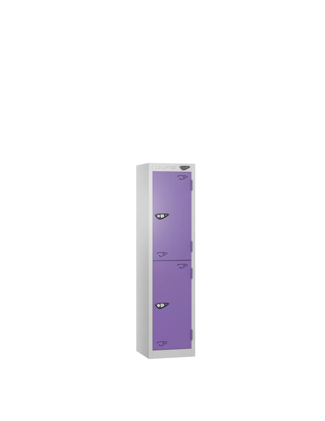 Locit Pure - Half Height Lockers - Two Door Locker Locks Cam lock Door ...