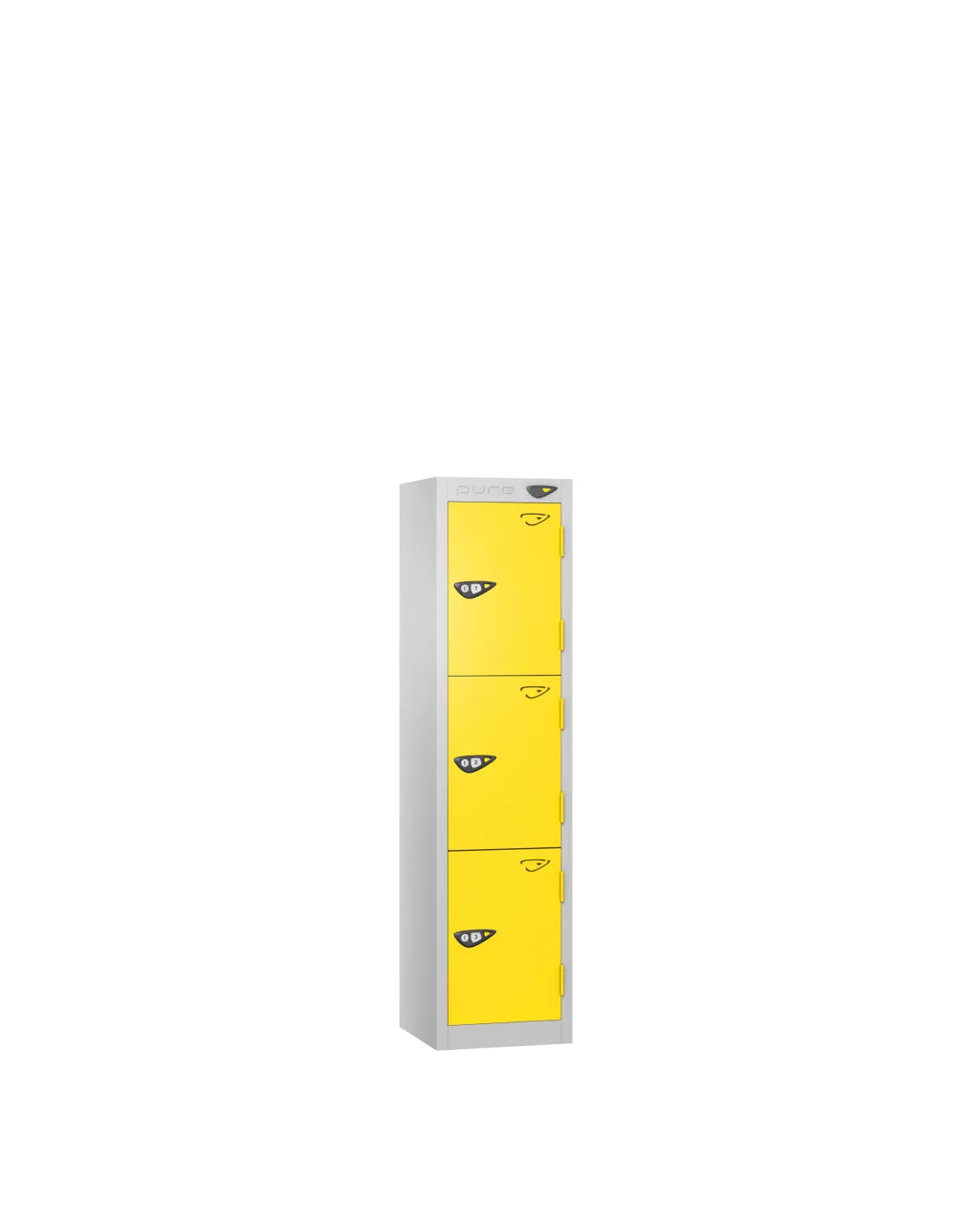 Locit Pure - Half Height Lockers - Three Door