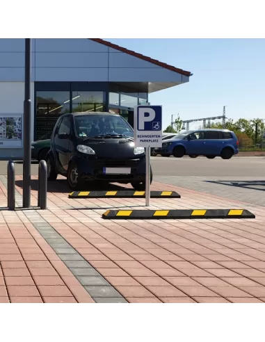 Moravia Park-AID Wheel Stops – Durable Rubber with Reflective Panels