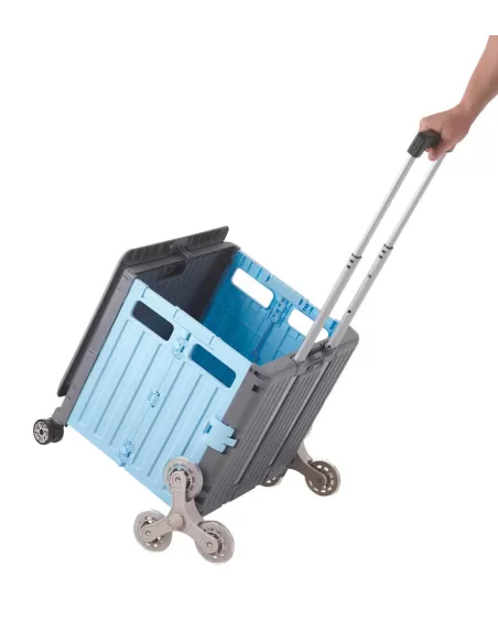 GPC - Folding box Truck - Kerb/Stair mounting wheels 35kg
